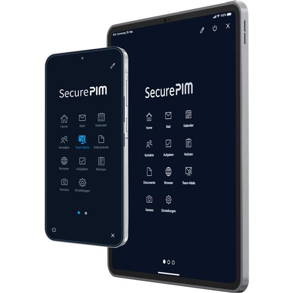 SecurePIM auf Smartphone und Tablet