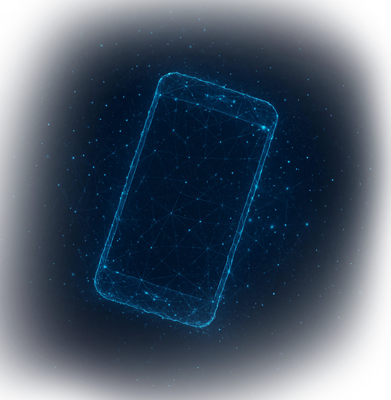 Handy das aus Datenströmen besteht