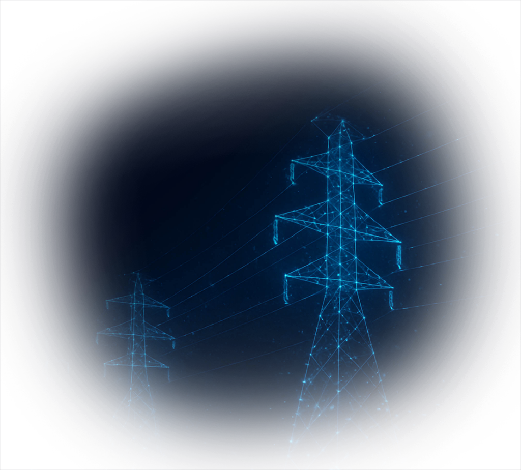 Strommast aus Datenströmen