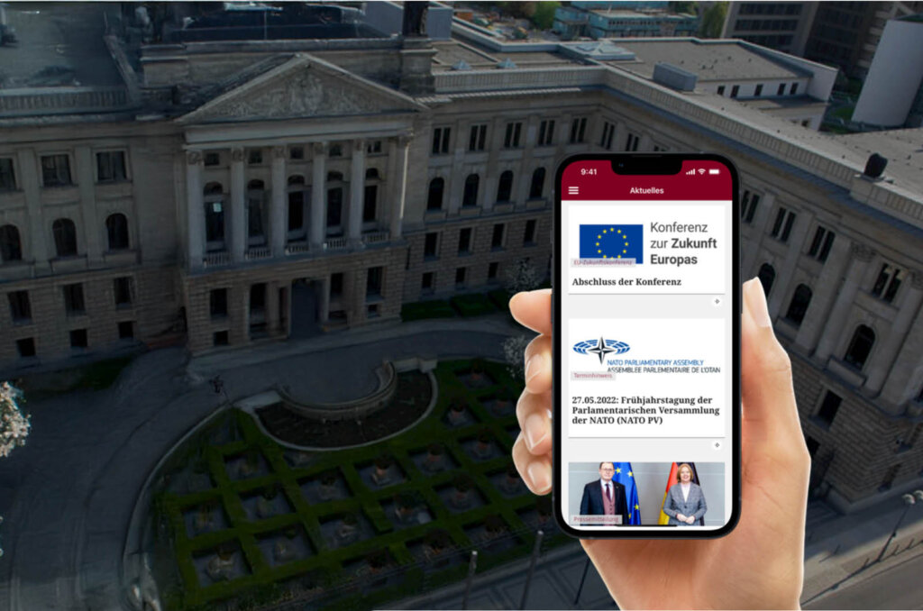 Handy mit Bundesrat-App