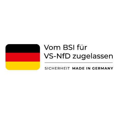 Signet BSI fuer VS-NfD zugelassen vom BSI für VS-Nfd zugelassen