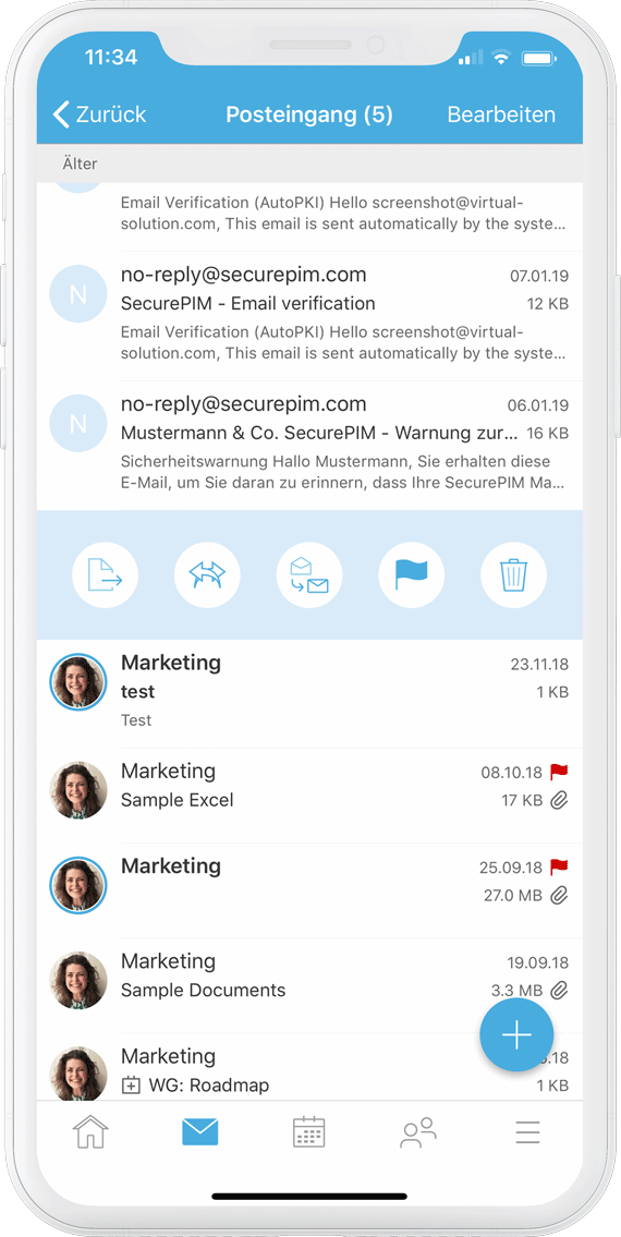 SecurePIM E-Mail