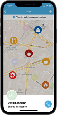 Location sharing