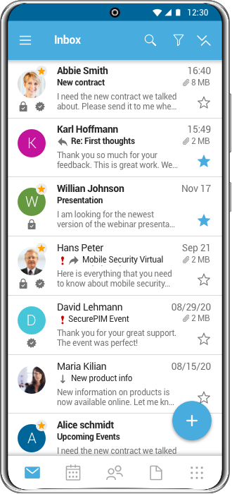 SecurePIM Email