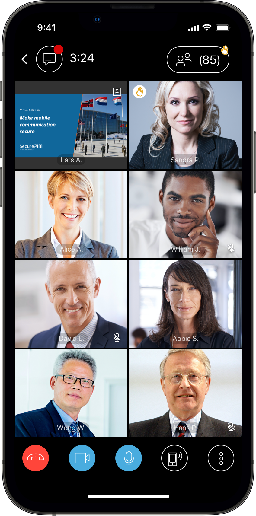 Audio and video calls