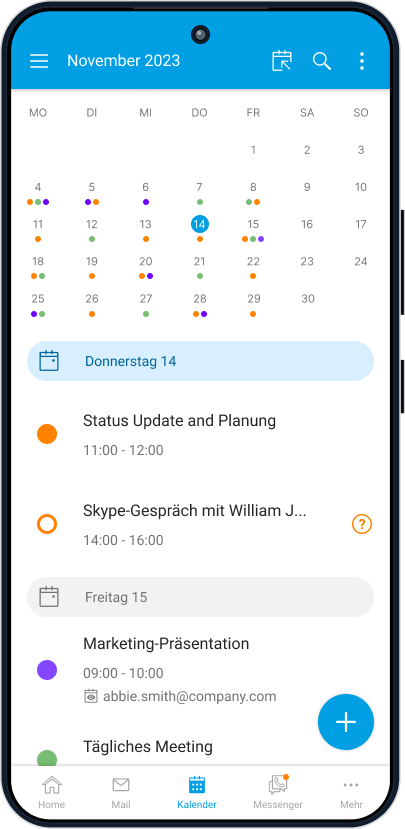 SecurePIM Kalender