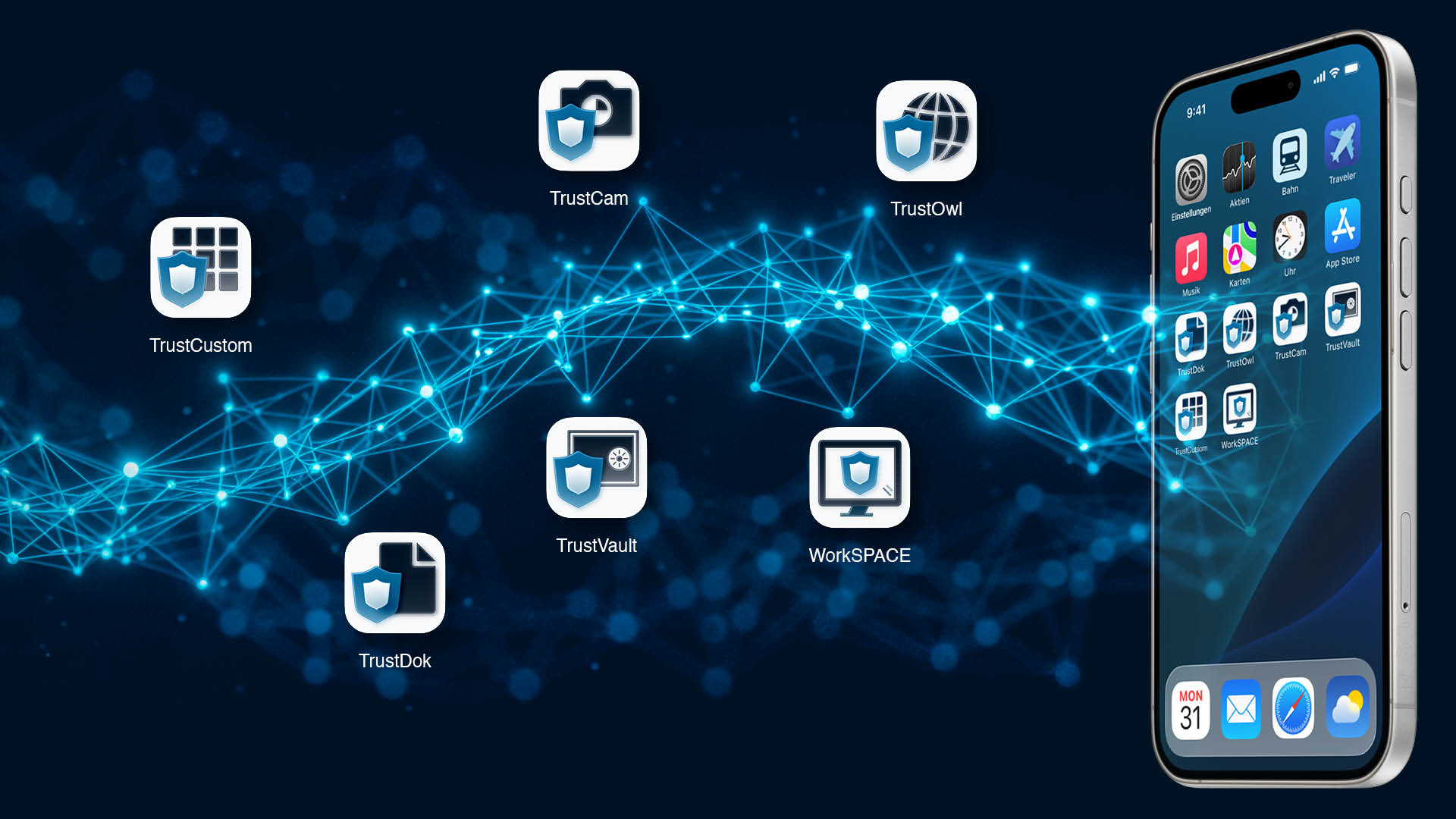 iOS Smartphone mit TrustApps