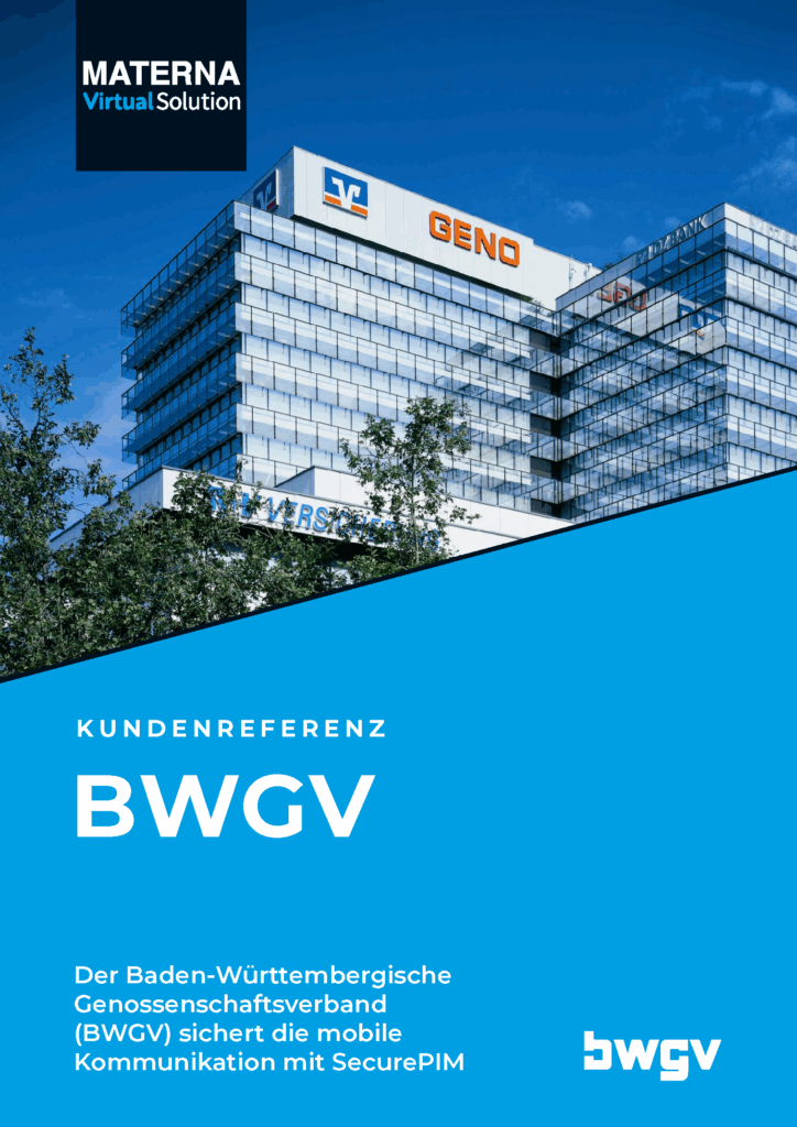 Kundenreferenz BWGV: Sicherung der mobilen Kommunikation mit SecurePIM