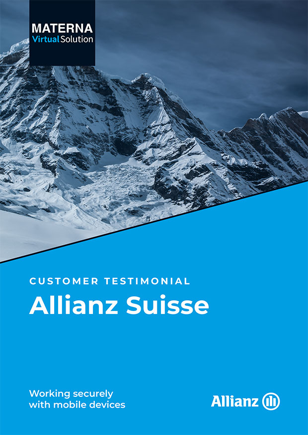 Customer reference Allianz Suisse: Secure mobile working