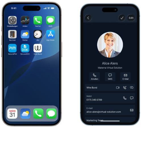 SEcurePIM und wire - sicherer messenger