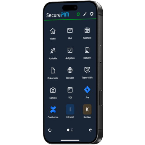 Smartphone mit SecurePIM