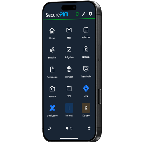 Smartphone mit SecurePIM