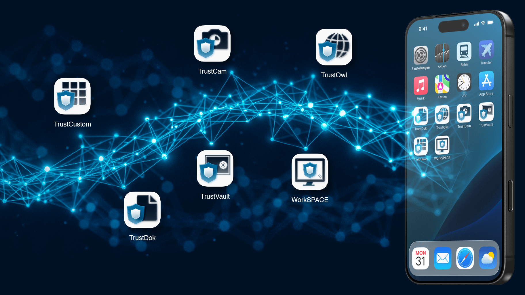 Smartphone mit TrustApps