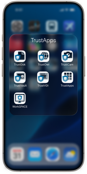 Smartphone mit TrustApps