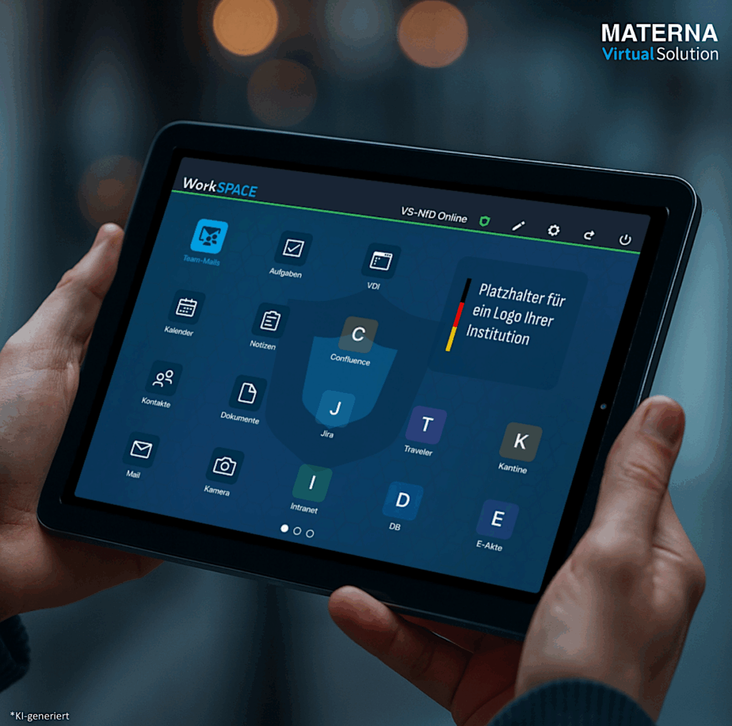 Materna Virtual Solution Produkt: SecurePIM Workspace für ultramobiles Arbeiten auf VS-NfD-Niveau