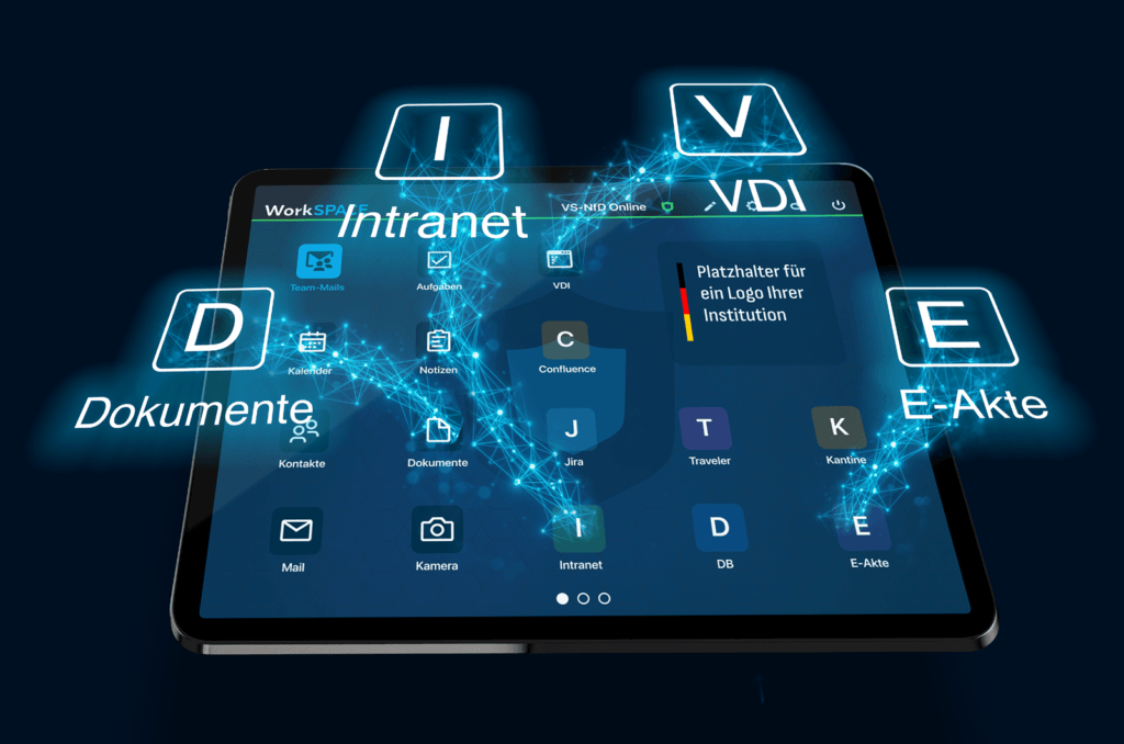Tablet mit WorkSPACE
