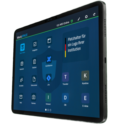Tablet mit WorkSPACE