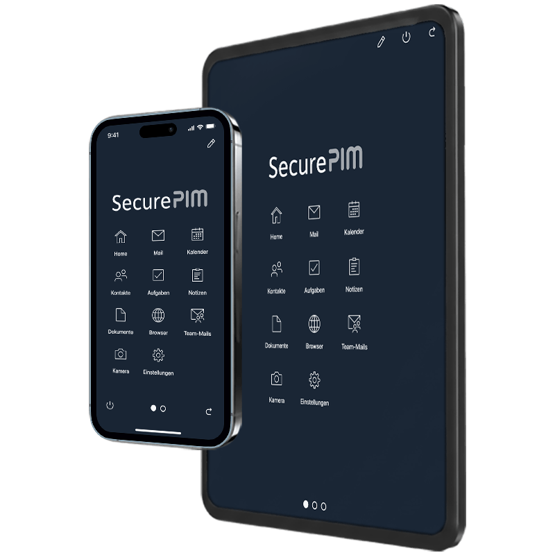 securepim auf smartphone und tablet