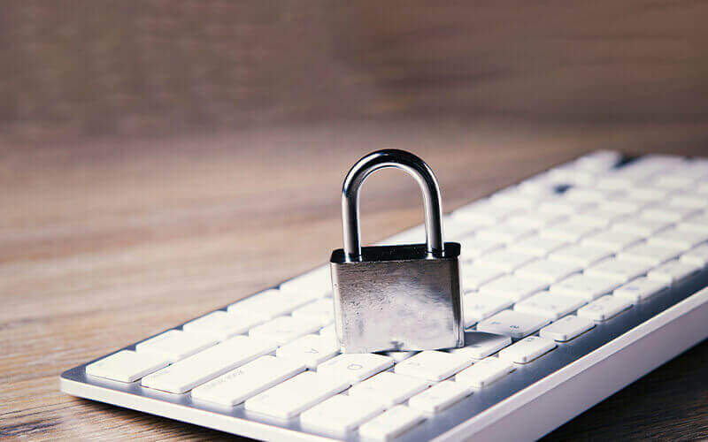 Lock is on a keyboard